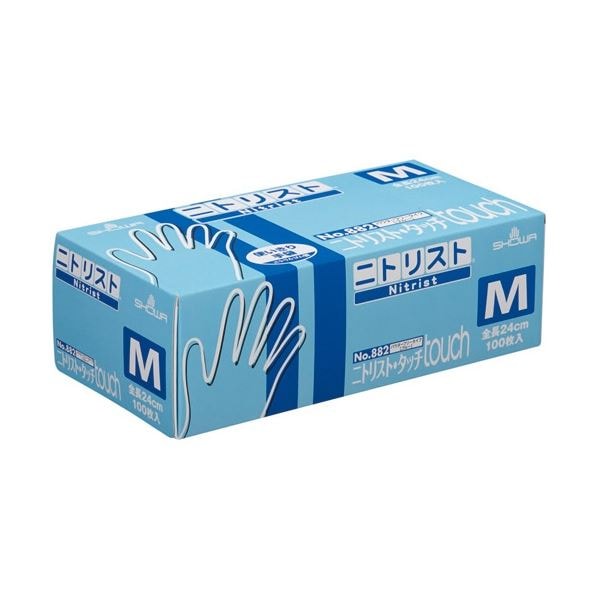 ショーワグローブ No.882 ニトリスト/タッチ M 1セット（2000枚：100枚x20箱） 25,142円