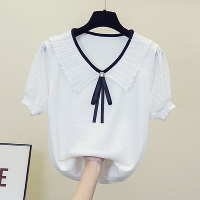 トップス デート シャツ ブラウス カットソー 袖あり 半袖 Vネック かわいい 大人可愛い きれいめ シンプル カジュアル 大人 上品 おしゃれ お洒落 主役級 存在感 10代 20代 30代 5,206円