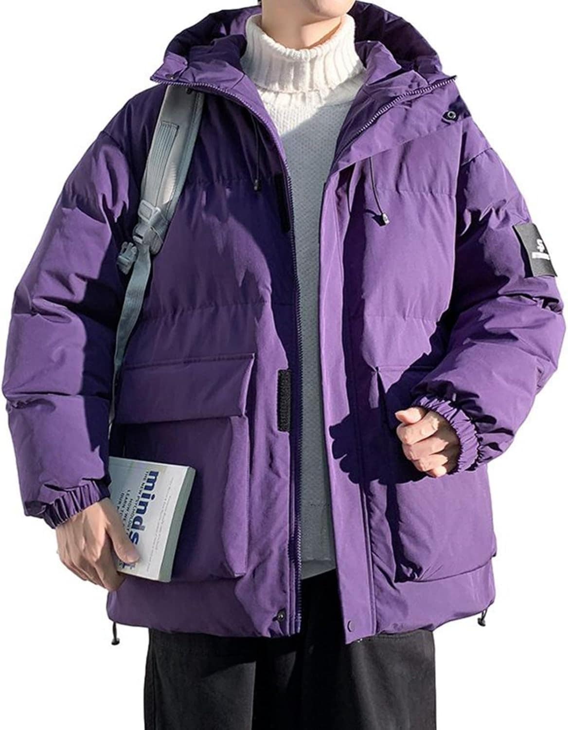 冬物 メンズ 中綿ジャケット ダウンコットン 綿服 アウトドア 厚手 防寒着 フード付き 中綿入り ブルゾン 保温 暖か 大きいサイズ ショート丈 カジュアル コート 通勤 通学 ハイキング