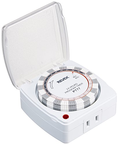 リーベックス(Revex) コンセント タイマー スイッチ式 カバー付き プログラムタイマーEX P