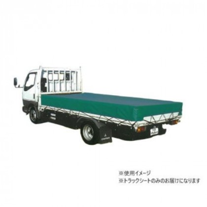 南榮工業 トラックシート(中型トラック用) 寸法2.60m×4.45m ターポスーパーグリーン TS-40 TSG