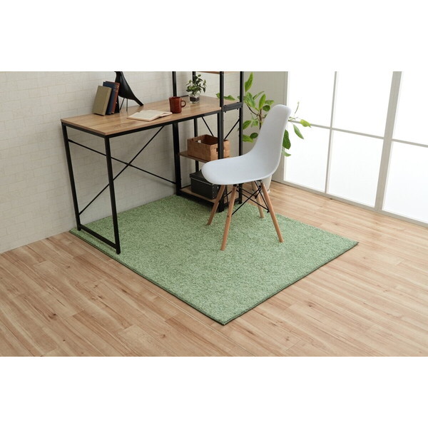 1340740310711 サンティエ吸着 ミニラグ セット PBL 120×150 ペールブルー デスクカーペット メーカー直送