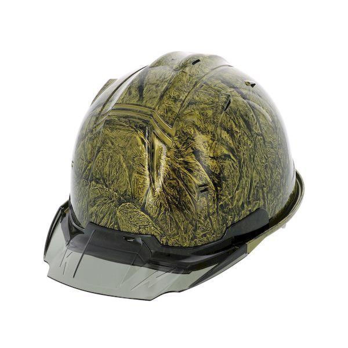 進和 ヘルメット SS-19VPRA スモークB ゴールド マープ塗装 ラップ塗装ヘルメット 飛来落下墜落保護用ヘルメット 作業 工業