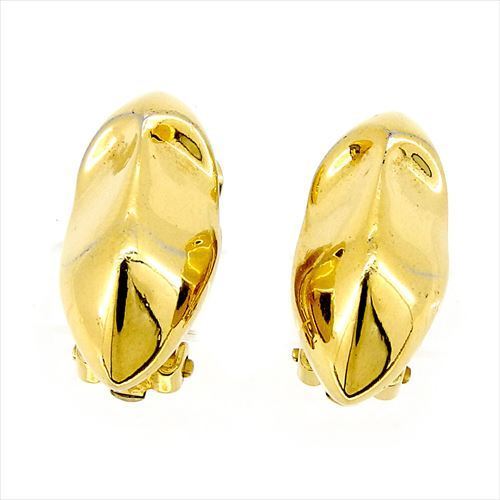 イヤリング アクセサリー クリップ式 ゴールド 中古
