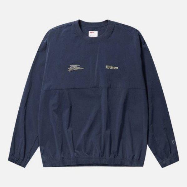 長袖Tシャツ JQS W243001LTW93-DNY 男性フラッグウーブン पसテ
