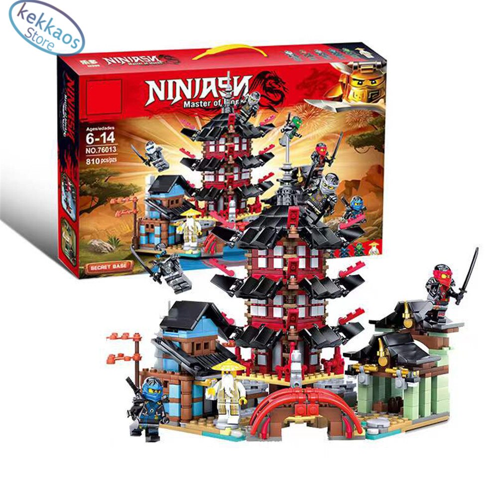 レゴ互換品 ニンジャゴー ファイヤー ニンジャ寺 道場 戦い