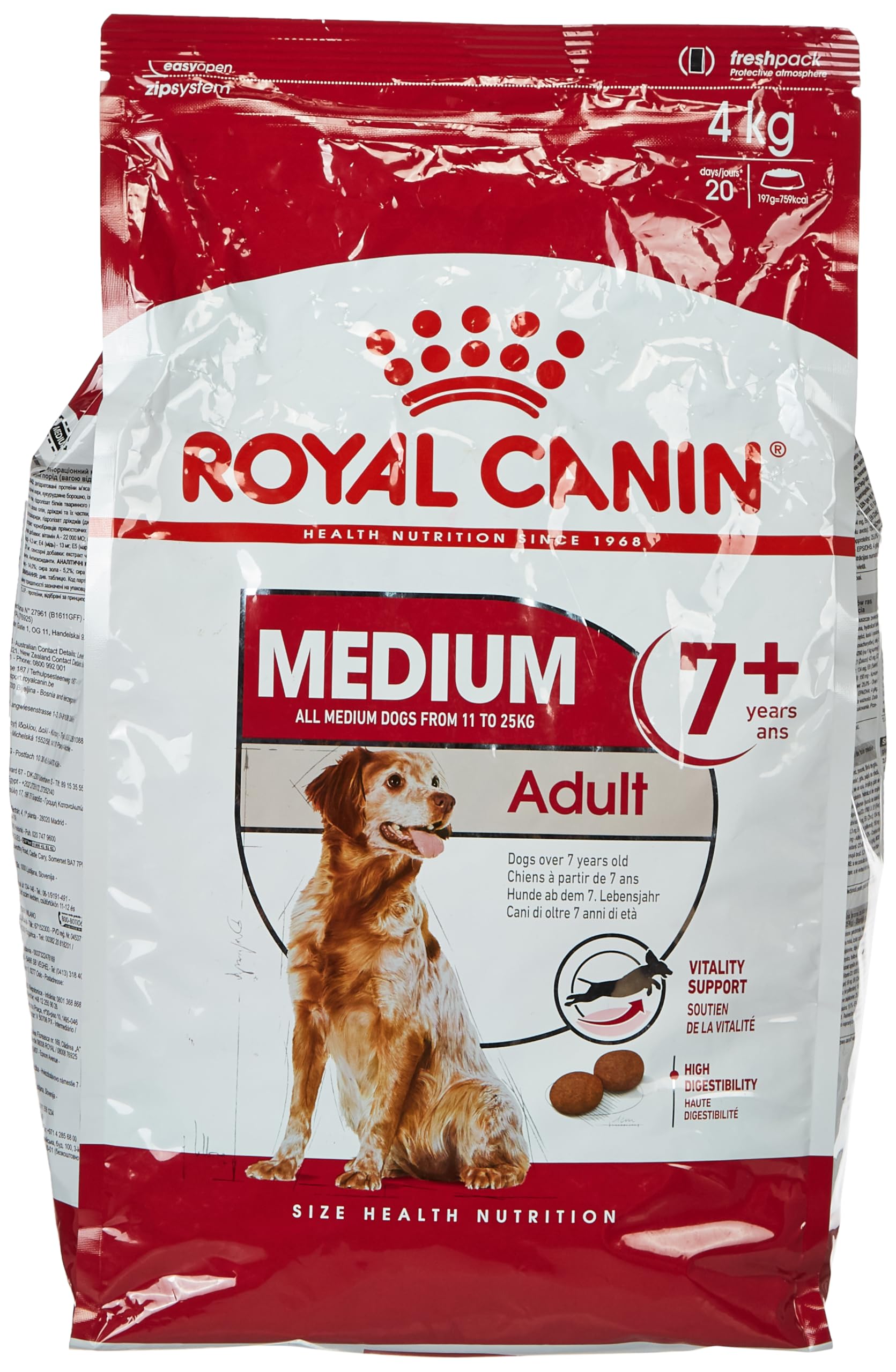 ロイヤルカナン SHN ミディアム アダルト 7+ 犬用 4kg