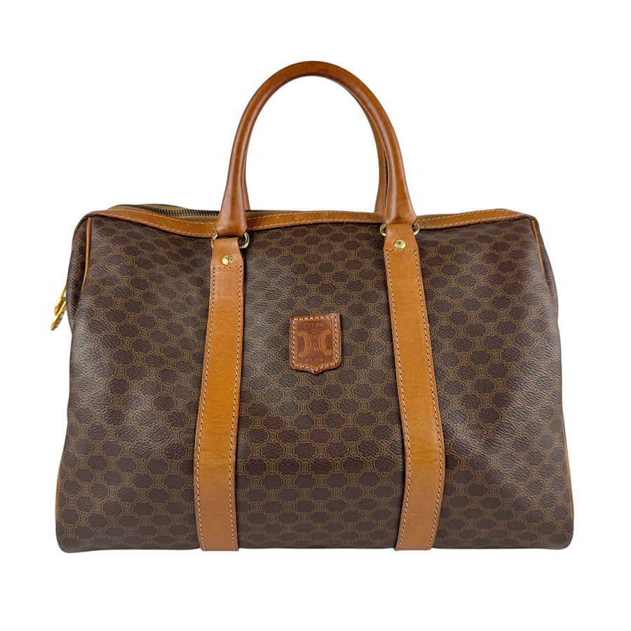 セリーヌ CELINE ハンドバッグ ボストンバッグ マカダム PVCコーティングキャンバス/レザー ブラウン ユニセックス z6523 20,294円