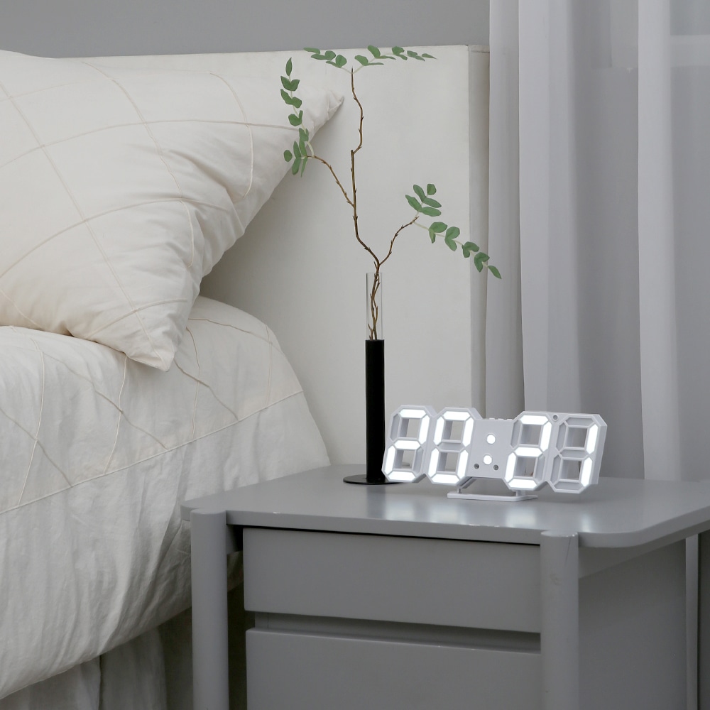 LED立体時計小型 /good design/クイック配送