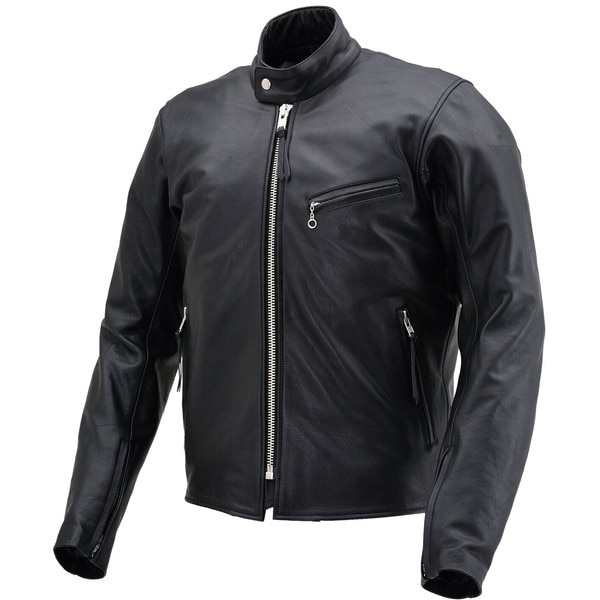 D17809 シングルライダースジャケット DL-001 XLサイズ(メンズ) ブラック バイク用 レザー ジャケット