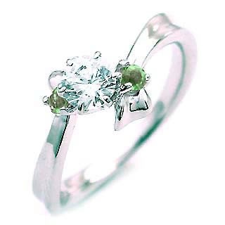 ( 5月誕生石リング ) エメラルド Pt ダイヤリング（婚約指輪エンゲージリング）楽ギフ_包装02P26Mar16