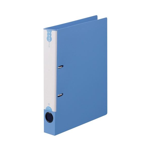 （まとめ） TANOSEE Dリングファイル（PP表紙） A4タテ 2穴 250枚収容 背幅43mm ブルー 1冊 30セット