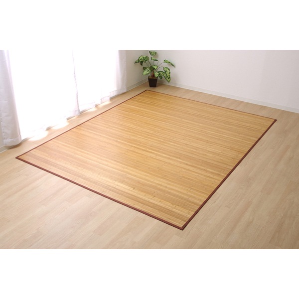 1100130164401 ローマ 竹カーペット 約140×200cm LBR・ライトブラウン メーカー直送