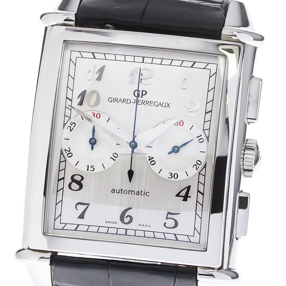 ジラールペルゴ GIRARD PERREGAUX 25883 ヴィンテージ1945 XXL クロノグラフ 自動巻き メンズ 箱保証書付き_790300【中古】