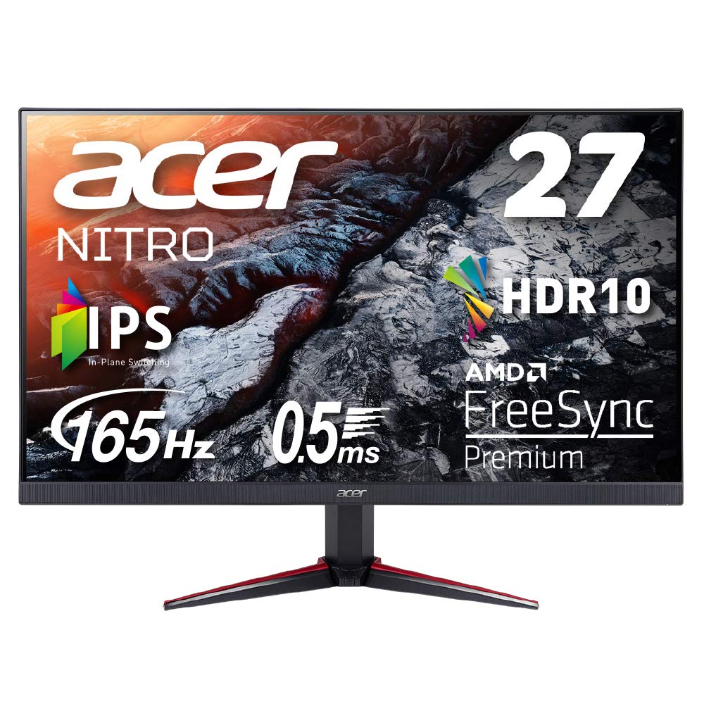 エイサー日本エイサー Acer ゲーミングモニター Nitro VG270Sbmiipfx 27インチ IPS 非光沢 フルHD 165Hz 0.5ms(GTG, Min.) PC/PS5/Xbox X/S向
