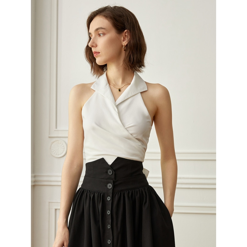 yyiam YY マリンホワイトカラータイトップ