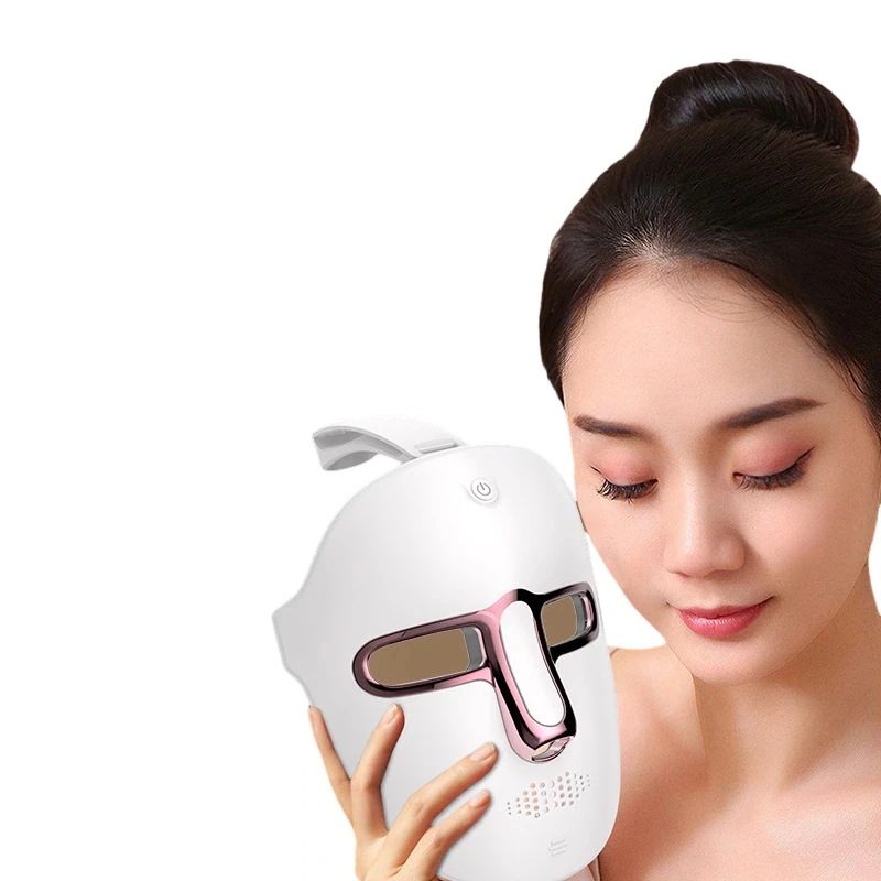 新規発売LED美容器 RF美容マスク韓国やせた顔LED美容ニキビ取りマスク シワ リフトアップ たるみ 家庭用 オメガライト LED光美容器