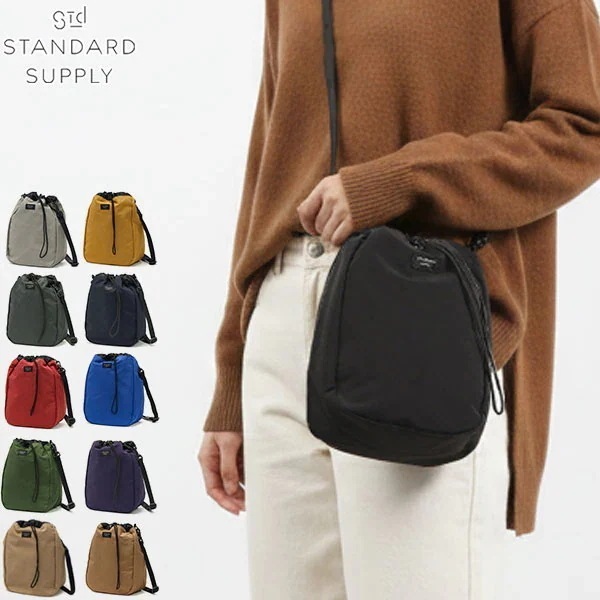 選べるノベルティ付 正規取扱店 SIMPLICITY CHALK SHOULDER 巾着 シンプル カジュアル ミニ 軽量 日本製