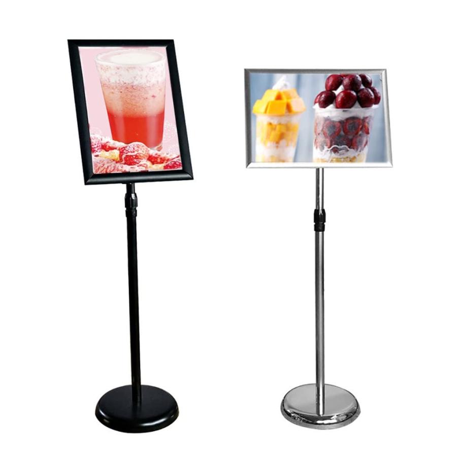 立て看板 案内板 情報板 アルミ掲示板 スタンドボード 伸縮メニューボード 店舗用看板 誘導板 ポスタースタンドホルダーフロアサインスタンド調整可能なサインス