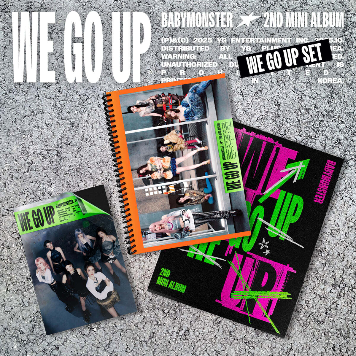 【SET商品】BABYMONSTER 2nd MINI ALBUM [WE GO UP] WE GO UP SET（韓国盤）