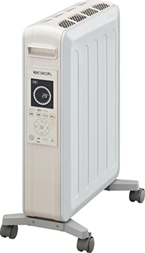 CORONA(コロナ) オイルレスヒーター 【日本生産】 ノイルヒート 8畳まで 足元 暖房器具 省エネ 速暖 ecoモード タイマー付 軽量
