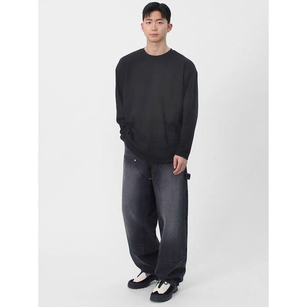 メンズ バルーンフィット ダブルニー ワーク デニムパンツ SDGP011_P416062434