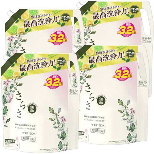 [ケース販売] Sarasa さらさ 洗濯洗剤 液体 詰め替え 2.15kgx4袋