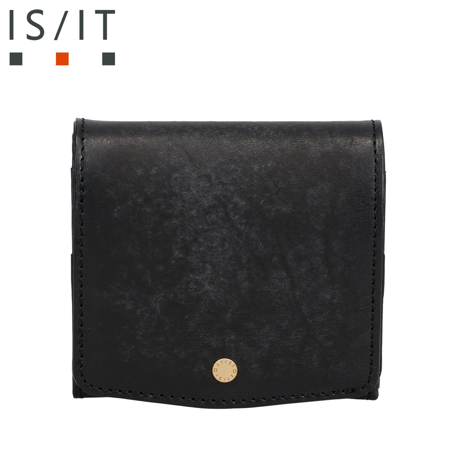 二つ折り財布 トスカーナ メンズ レディース 小銭 本革 ブラック 黒 924604