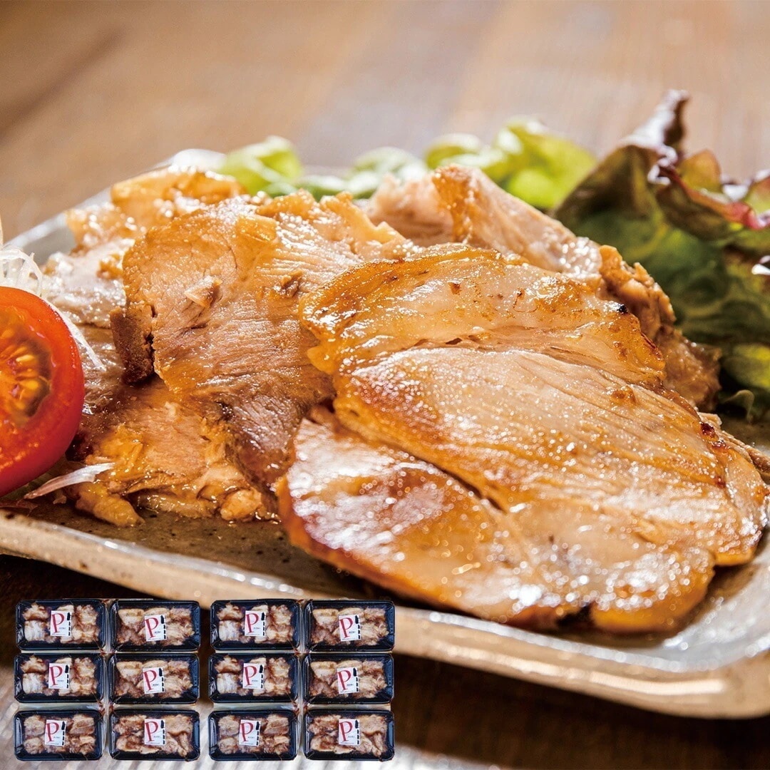 焼き豚Ｐ スライス焼豚 スライス焼豚130ｇ12 【産直メーカー直送品】