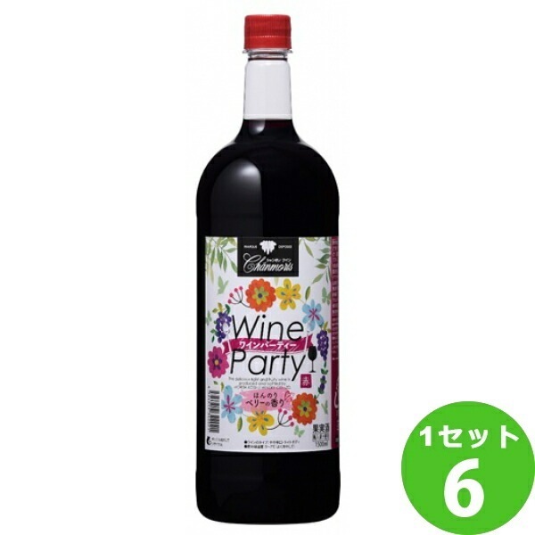 盛田甲州ワイナリー シャンモリワインパーティ赤 山梨県 1500ml 6本 5,228円