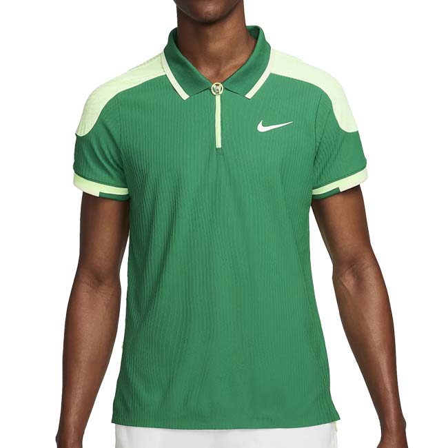 売切り終了！日本サイズ ナイキ(NIKE) 2024 SP メンズ コート スラム Dri-FIT ADV 半袖ポロシャツ FD5129-365 マラカイト×Bボルト(24y1mテニス)