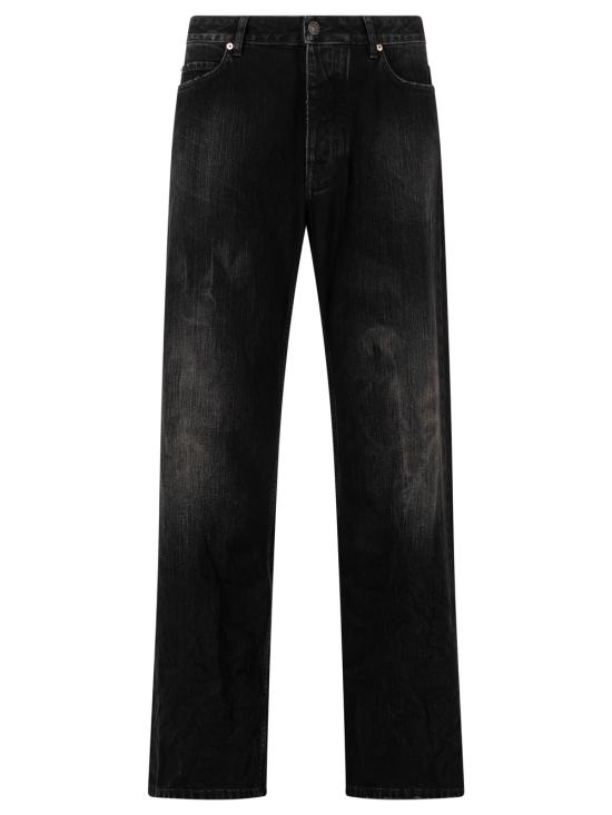 BALENCIAGA Men Denim Pants 851352 TTW67 1037 BLACK FADE OUT