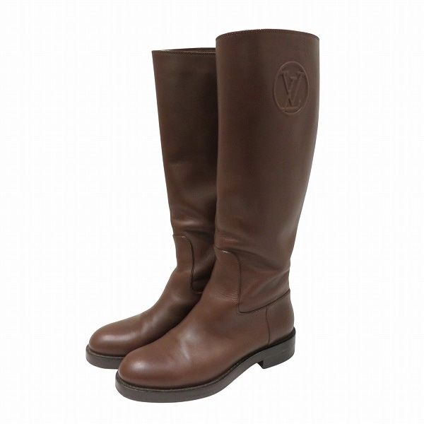 ルイヴィトン ブラウン Mサイズ MA0146 ロングブーツ レディース【中古】