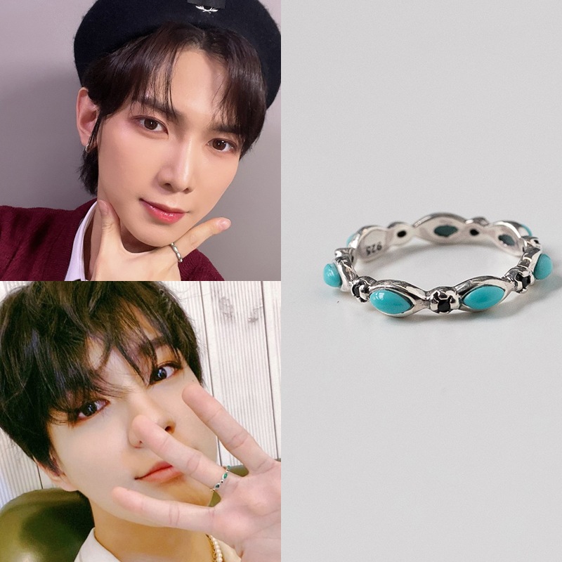 [925silver] [NCT DREAMヘチャンジェノ/ATEEZ着用] ノートンシルバー指輪 韓国男子アイドルファッションジュエリー