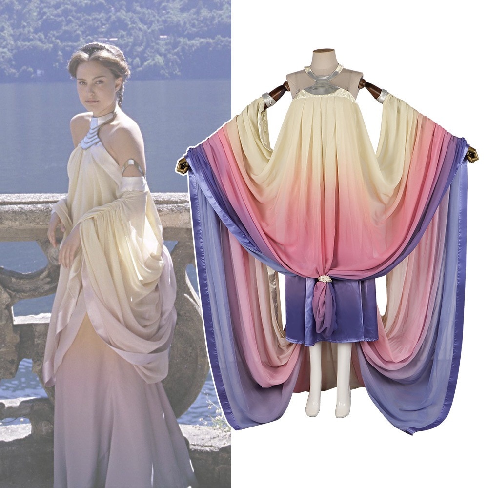 スターウォーズ コスプレ衣装 アミダラ女王 コスプレ ロールプレイドレス ハロウィン パフォーマンス衣装