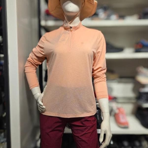 VT0481WCO 女性春夏ジップアップTシャツ クールメッシュ機能 (S38719721)