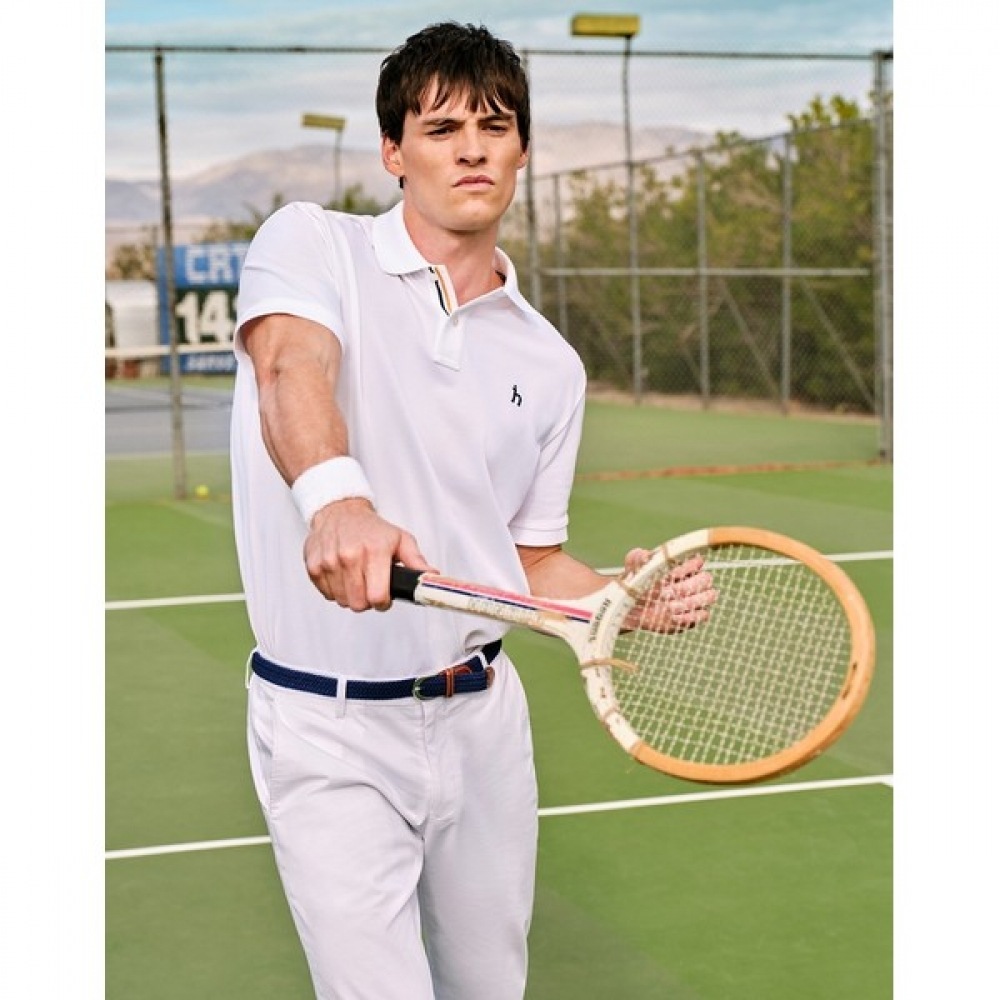 (ヘッジズ) 24SS ホワイトショートスリーブピケ T シャツ HZTS4B401WT