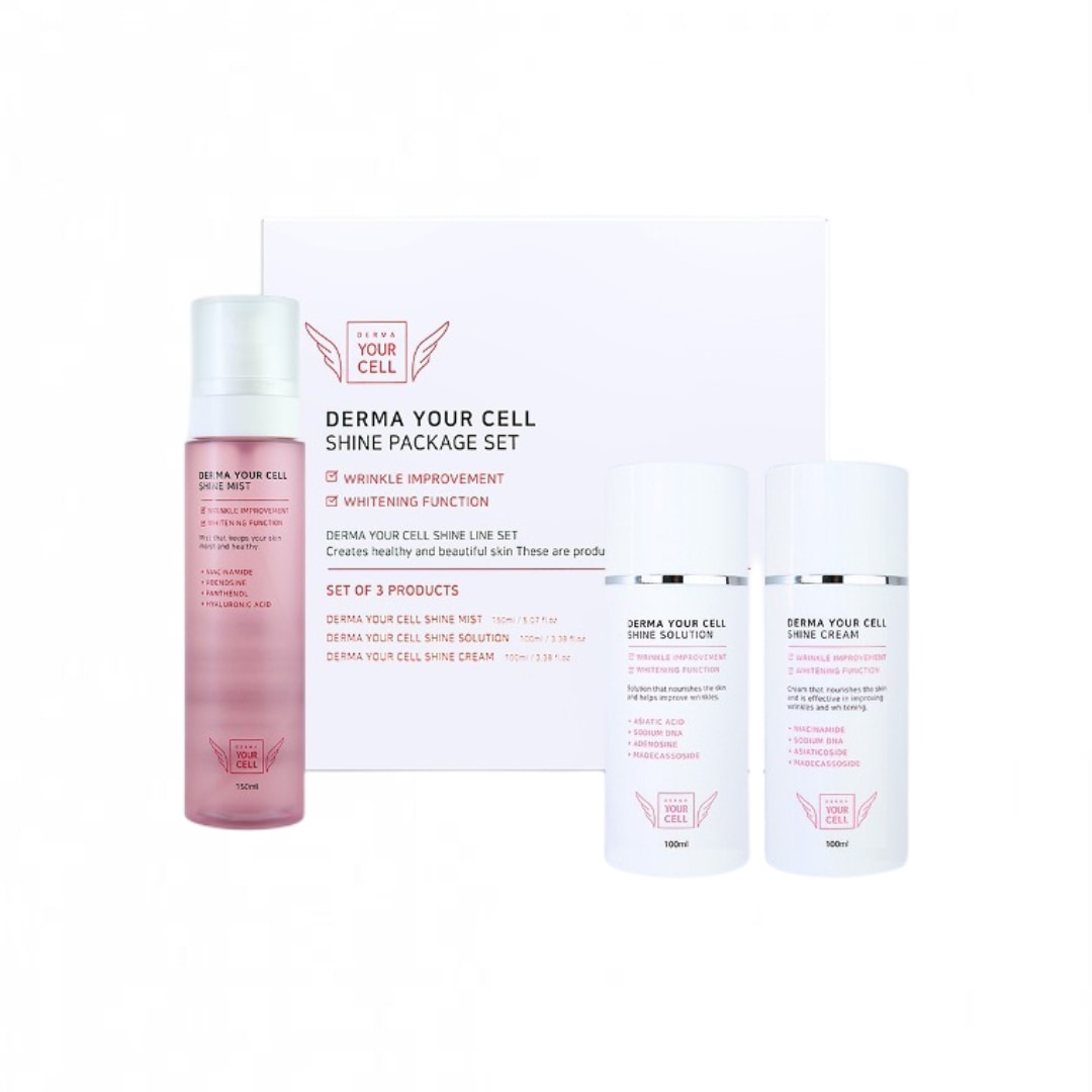 韓国化粧品ダマユアセルシャイン機能性化粧品3種セットギフトセット（ショッピングバッグ贈呈）