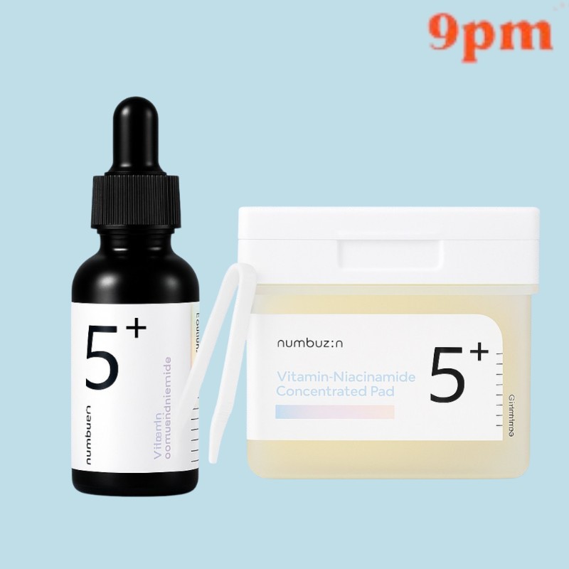 [2個セット] 公式正規品/ キミ/ そばかす/ 色素/ くすみ/ にきび/ スペシャルセット/ 5番 白玉グルタチオン C 美容液 30ml+ 5番 白玉グルタチオン C フィルムパッド 70枚