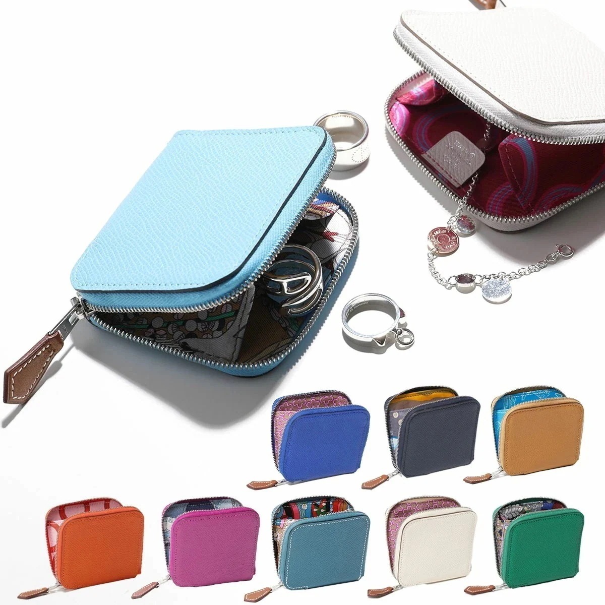 HERMES エルメス コインケース アザップ シルクイン コイン AZAP SILKIN COIN レディース エプソン エバーカラー 小銭入れ SV カラー15色 64,893円