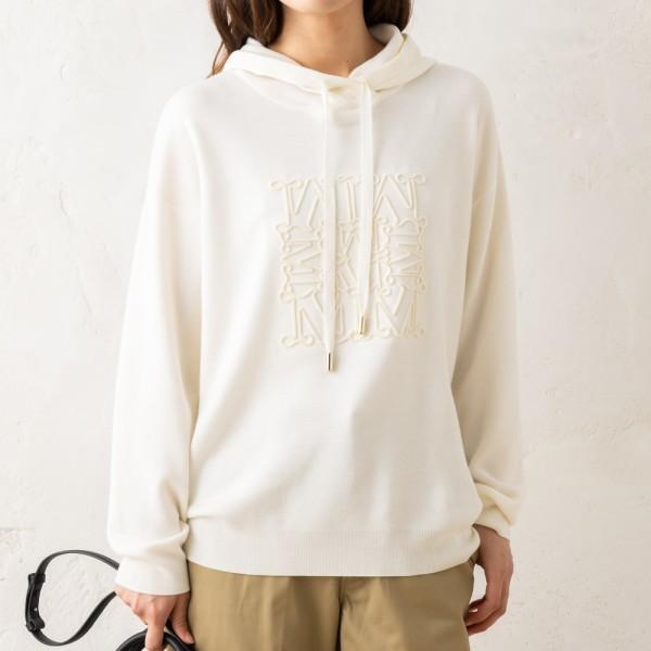 パーカー フーディー ニット セーター パミール ホワイト レディース 2421366262600 001