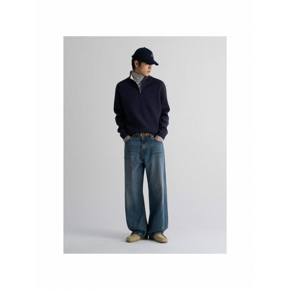 8秒バルーンフィットデニムパンツブルー (456121MM5P)