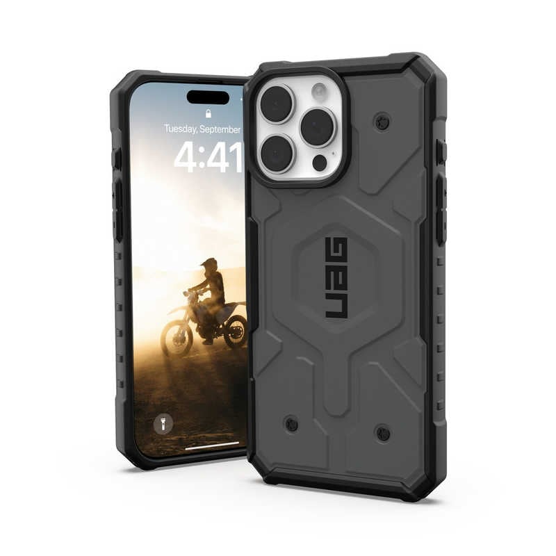 UAG iPhone 16 Pro Max 耐衝撃ケース MAGSAFE対応 PATHFINDER シルバー UAG-IPH24LA-MS-SV