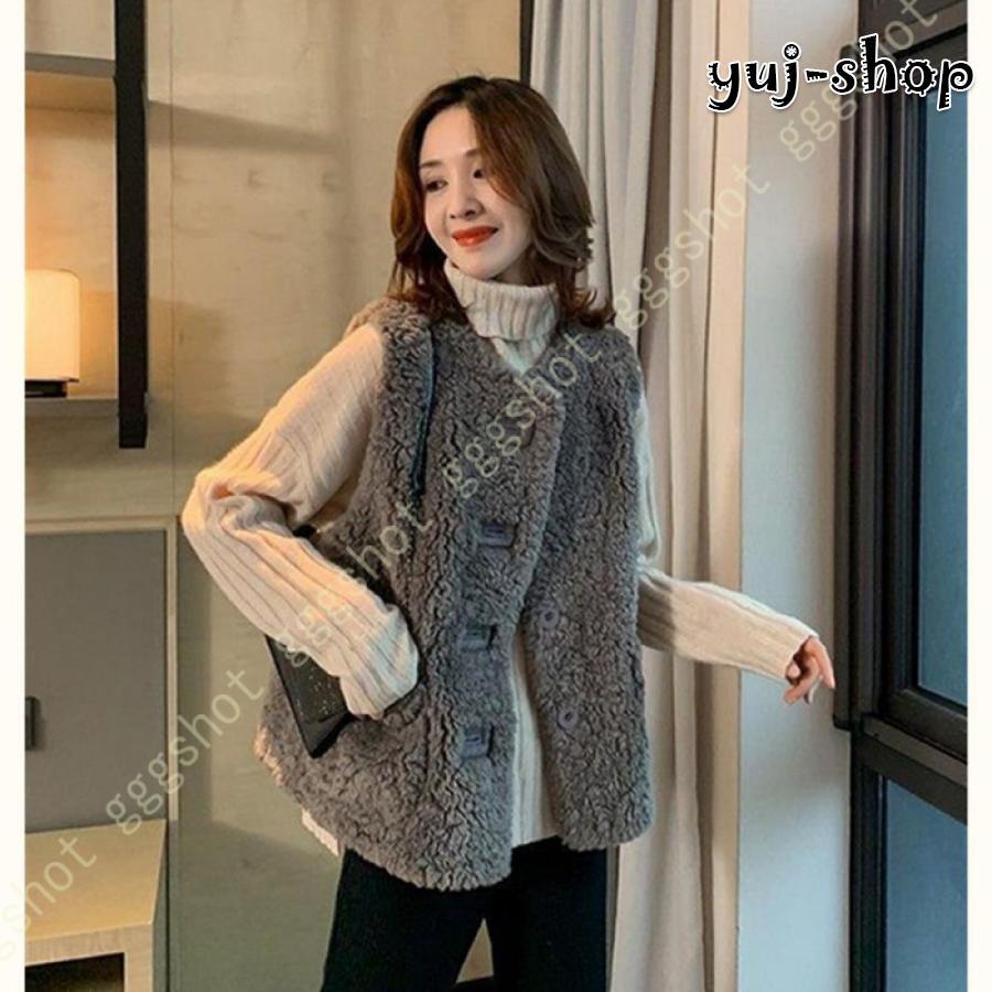 大人気 ボアベスト レディース コート 秋ベスト 秋冬 可愛い 出かけ 通勤 オフィス 痩せる ゆったり 暖かい お洒落 前開き きれいめ 大人 チョッキ