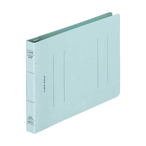 (まとめ) ライオン事務器 フラットファイル(環境)樹脂押え具 B6ヨコ 150枚収容 背幅18mm 水 A-548KB6E 1冊 (×50セット)