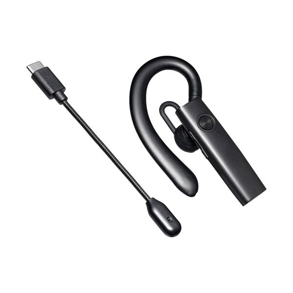 サンワサプライBluetoothヘッドセット（外付けマイク付き） ブラック MM-BTMH61BK 1個