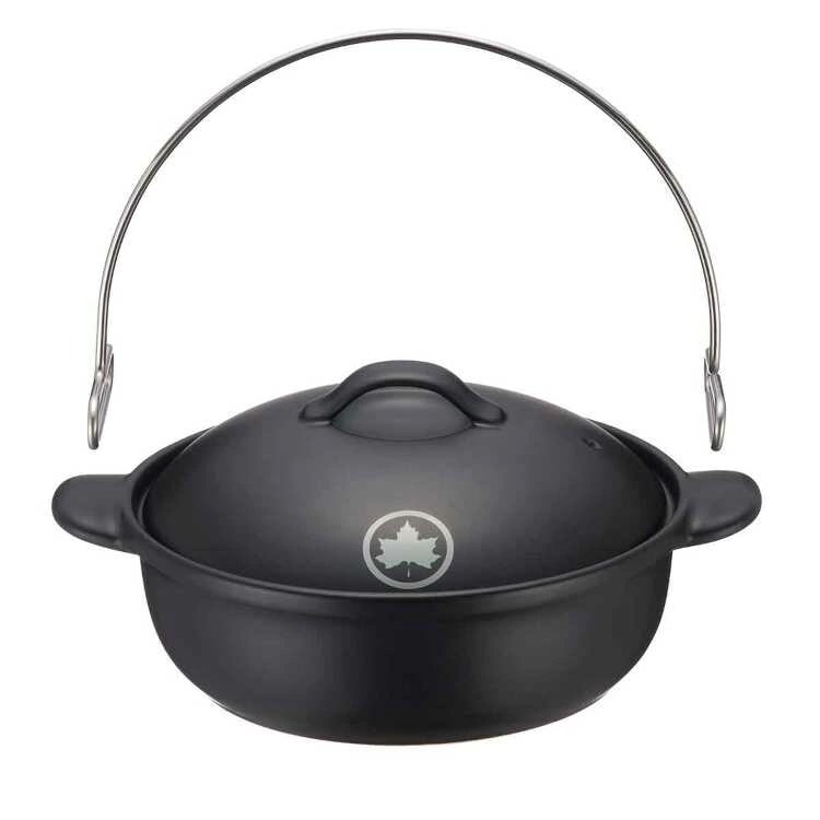 LOGOS×萬古焼 いろり吊り土鍋 幅32.5×奥行26×高さ25cm（8号相当） #81062000