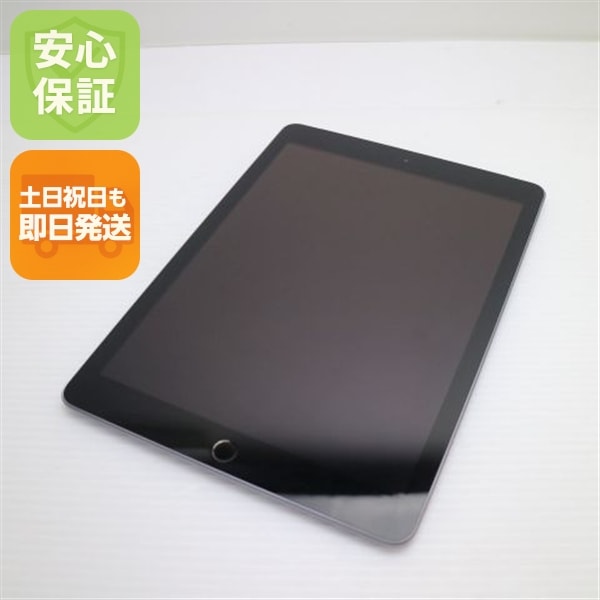 超美品 SIMフリー iPad6 第6世代 Wi-Fi+Cellular セルラー 32GB スペースグレイ 110