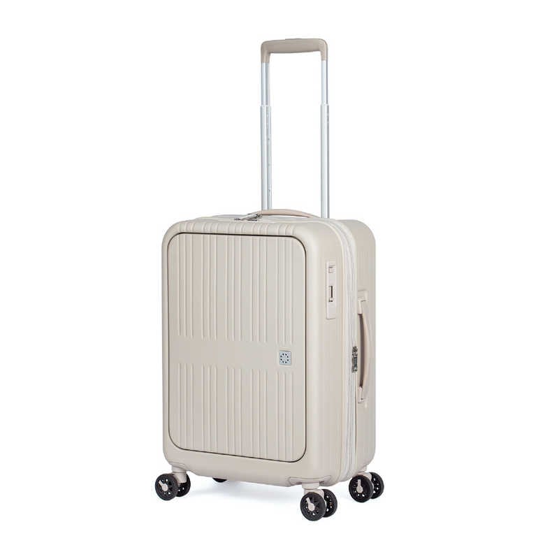 A.L.I　アジア・ラゲージ スーツケース ジッパータイプ Pitaflat 宿泊目安：1～3日間 [TSAロック搭載 / 37L] ラテ　PIF-8811-18W