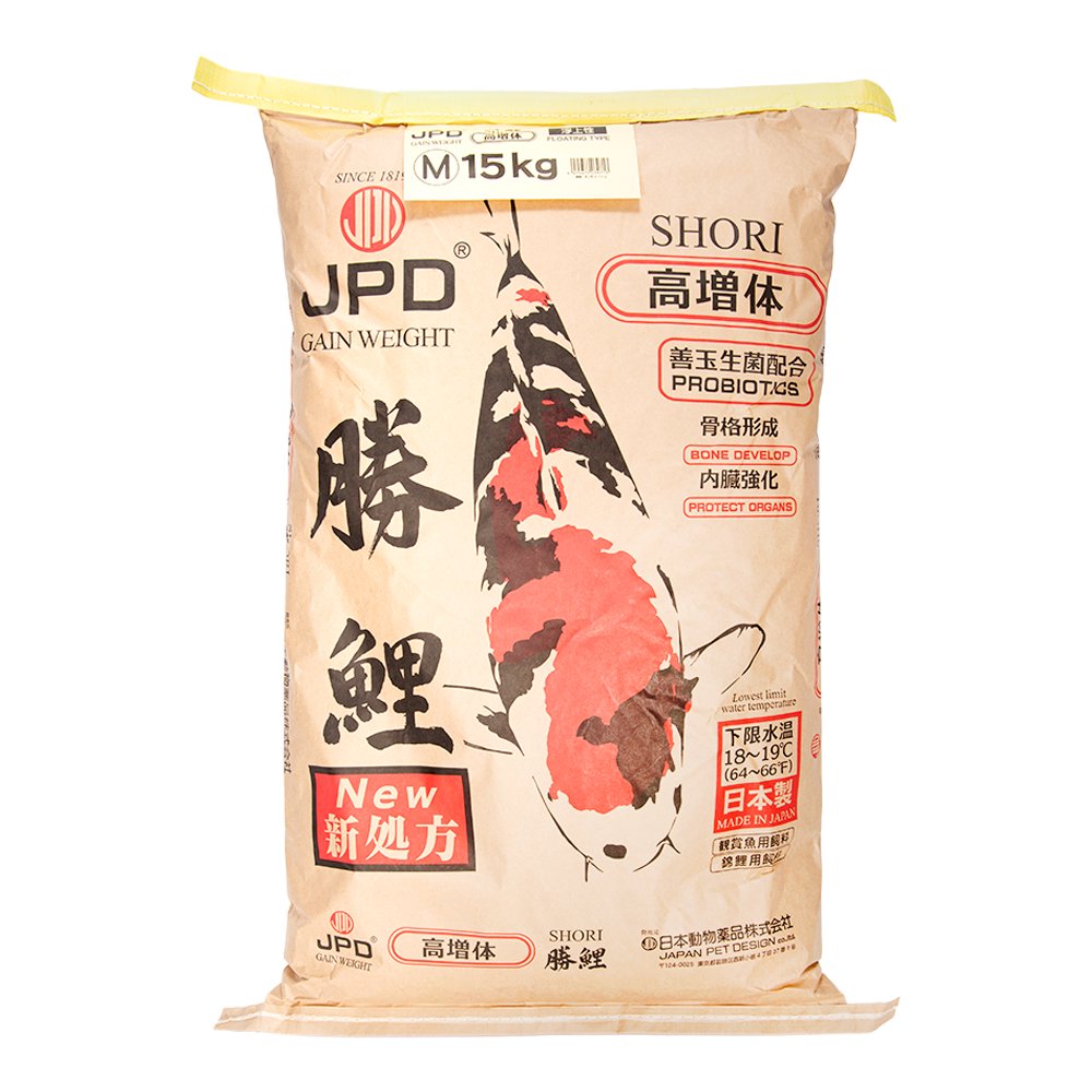 鯉の餌　日本動物薬品　ニチドウ　勝鯉　Ｍ　１５ｋｇ　ＣＲＣ10―41―70―10―00
